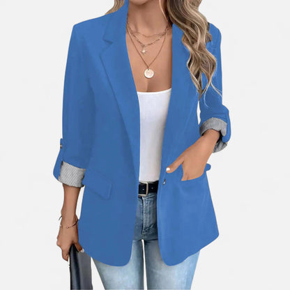 Velmonti Mode | Women’s Relaxed Fit Buttoned Office Blazer