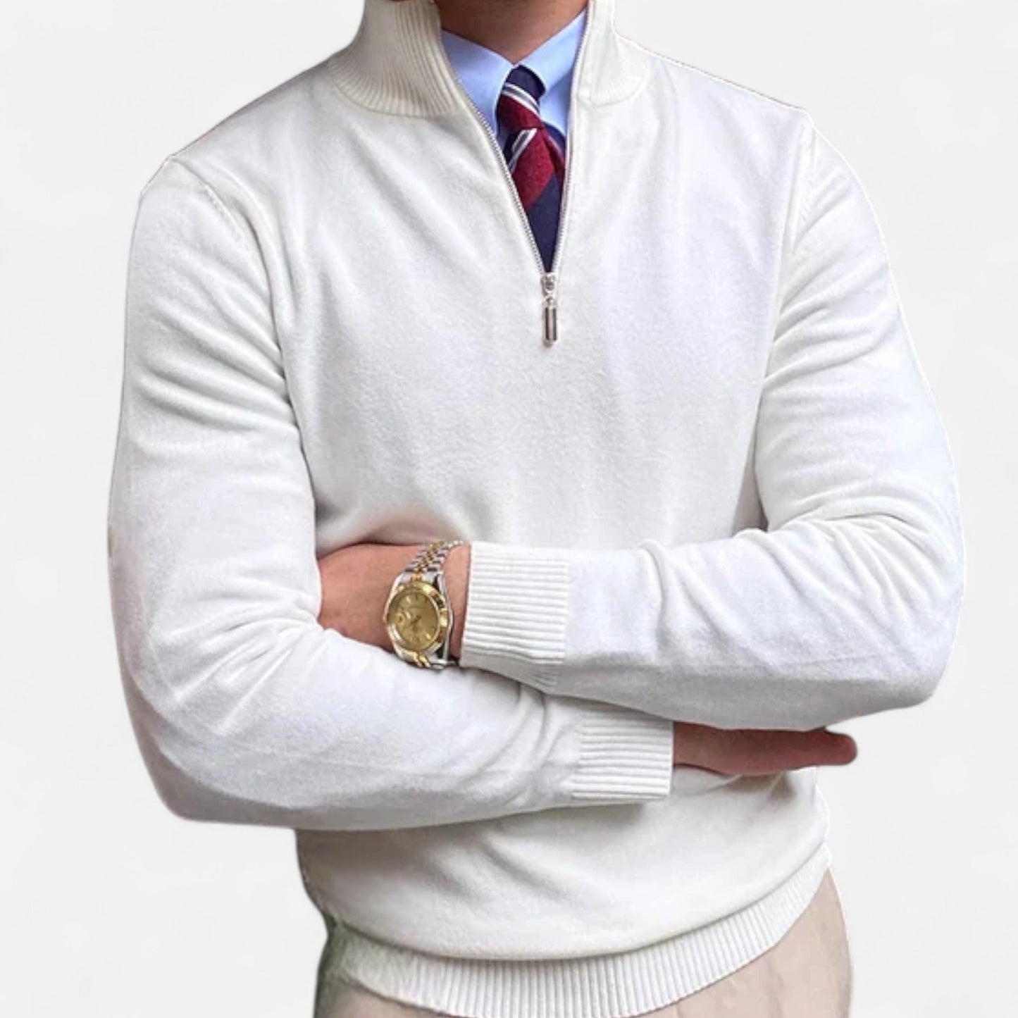 Velmonti Mode | Men’s Wool Blend Half-Zip Jumper