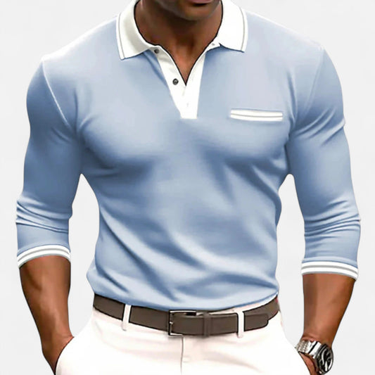 Velmonti Mode | Men’s Riviera Contrast Collar Shirt