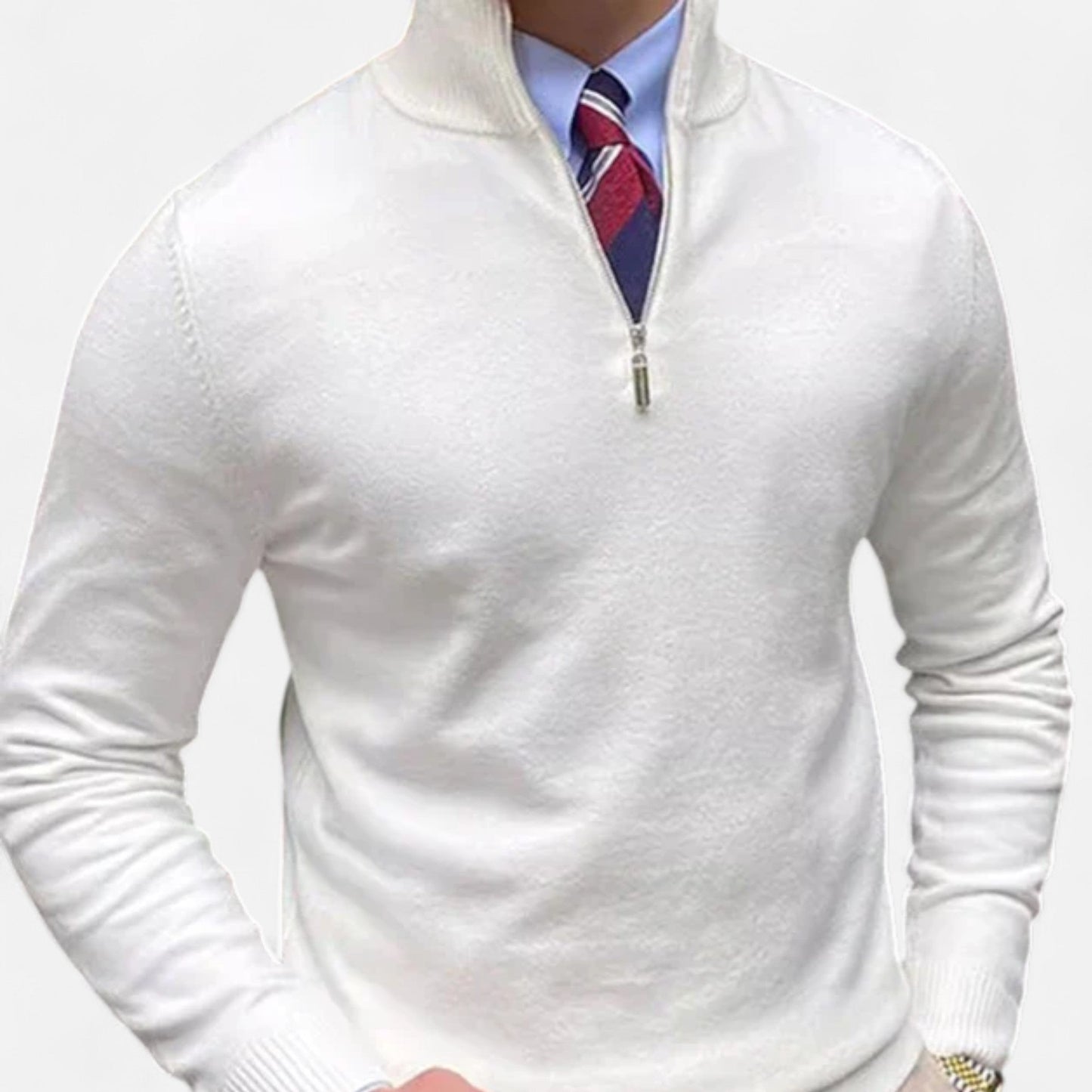 Velmonti Mode | Men’s Wool Blend Half-Zip Jumper