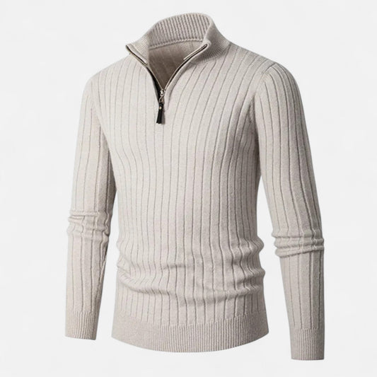 Velmonti Mode | Men’s Cambridge High-Collar Knit Sweater