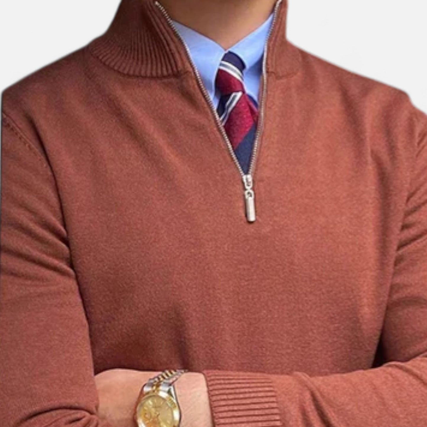 Velmonti Mode | Men’s Wool Blend Half-Zip Jumper