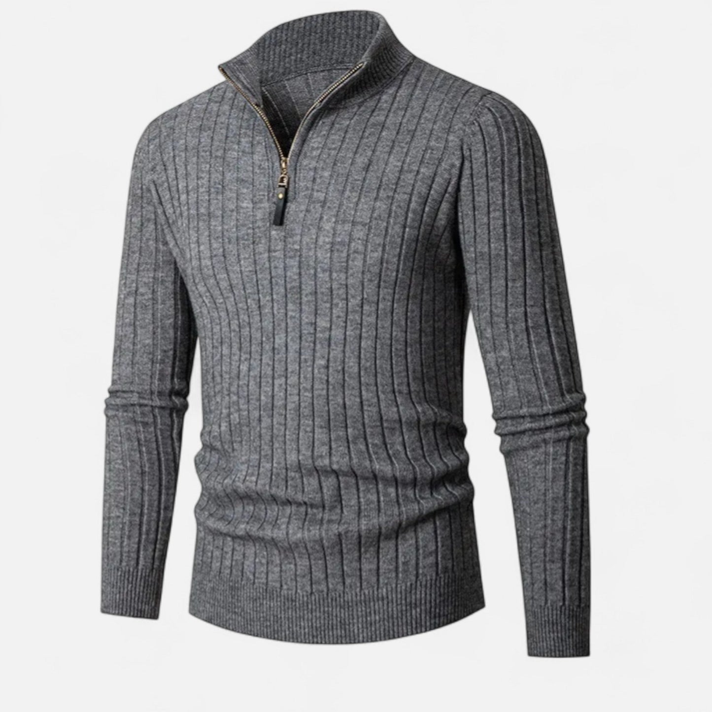 Velmonti Mode | Men’s Cambridge High-Collar Knit Sweater