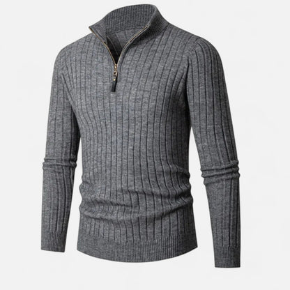 Velmonti Mode | Men’s Cambridge High-Collar Knit Sweater