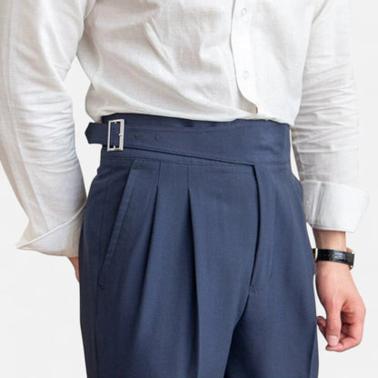 Velmonti Mode | Men’s Savile High-Waisted Pleated Trousers